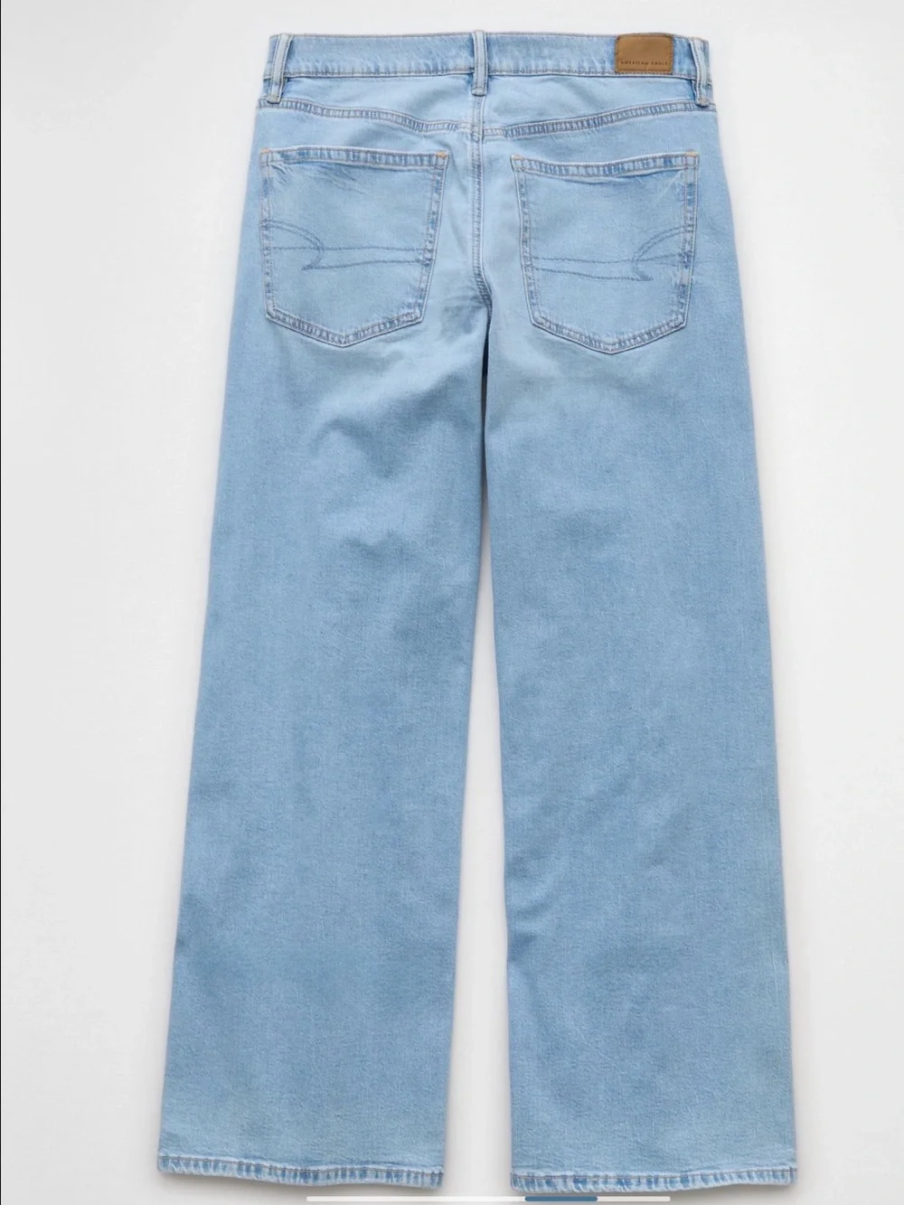 American Eagle Outfitters Low Rise Ultra Wide-Leg Jeans. Size 10 Long - Picture 4 of 10